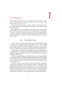 On Persuasion
