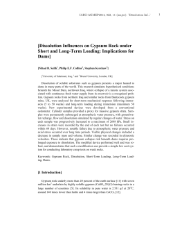 Dissolution Influences on Gypsum Rock under Short and Long