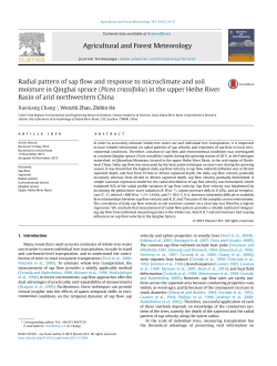Radial pattern of sap flow and response to microclimate and soil