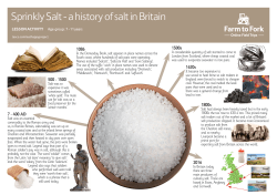 Sprinkly Salt - a history of salt in Britain