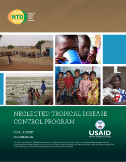 Neglected tropical disease coNtrol program