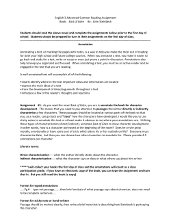 English 3 Advanced Summer Reading Assignment