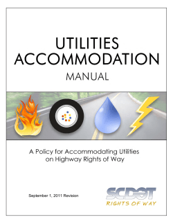Chapter 1 Application - South Carolina Department of Transportation