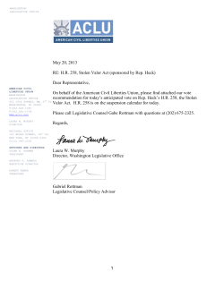 HR 258, Stolen Valor Act