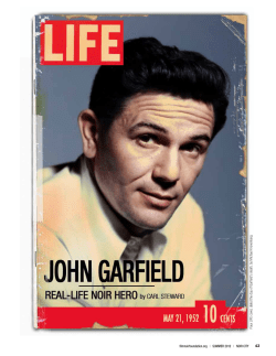 John Garfield - Real-Life Noir Hero