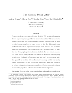 The Mythical Swing Voter