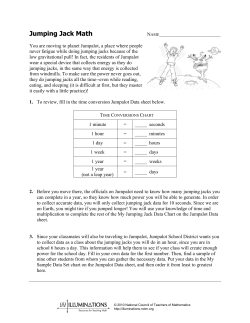 Jumping Jack Math - Illuminations - National Council of Teachers of