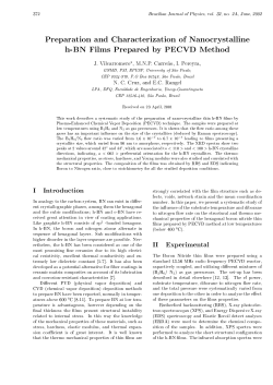 Preparation and Characterization of Nanocrystalline h