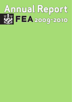 FEA Annual Report 2009-2010 - American University of Beirut