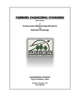 Fairborn Engineering Standards
