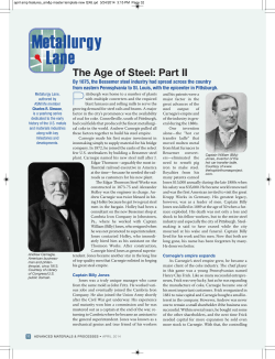 Metallurgy Lane: The Age of Steel: Part II