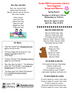 Singing songs during Twos Together Storytime