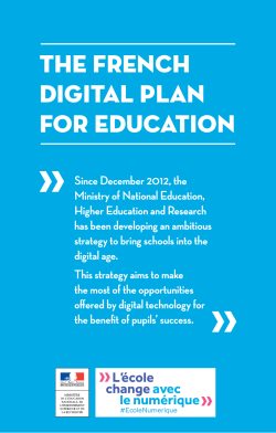 the french digital plan for education