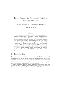 Lower Bounds for Polynomial Calculus: Non-Binomial Case