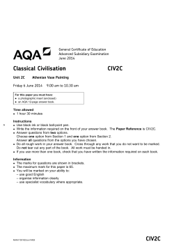 Athenian Vase Painting June 2014