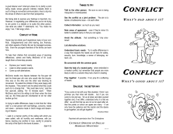 Conflict - Catholic Diocese of Dallas
