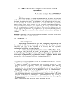 The valid conclusion of the compromise