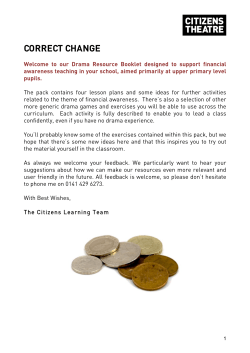 correct change - Citizens Theatre