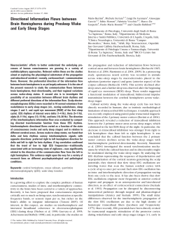 Directional Information Flows between Brain
