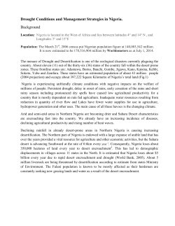 Report - Integrated Drought Management Programme