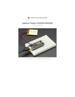 Adafruit Feather HUZZAH ESP8266