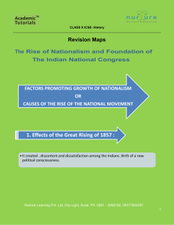 1. Effects of the Great Rising of 1857