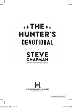 The Hunter`s Devotional - Harvest House Publishers