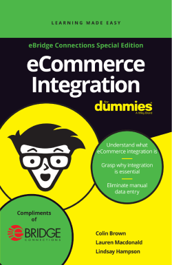 eCommerce Integration For Dummies&reg; eBridge Connections