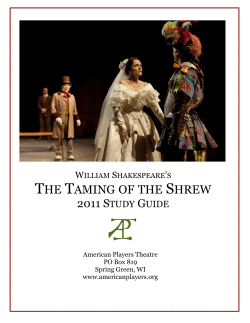 THE TAMING OF THE SHREW - American Players Theatre
