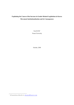 Oh E_movement institutionalization and consequences