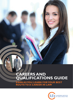 careers and qualifications guide