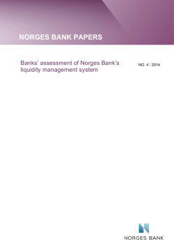 Norges Bank Papers 4/2014