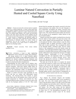 Laminar Natural Convection in Partially Heated and Cooled Square