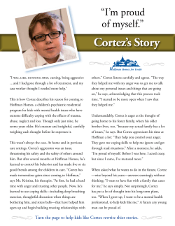 Cortez`s Story - Hoffman Homes for Youth