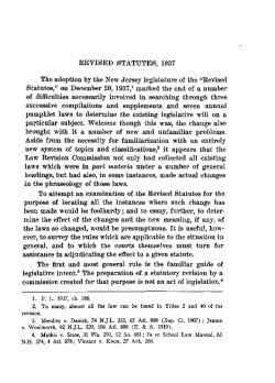 REVISED STATUTES, 1937 The adoption by the New Jersey