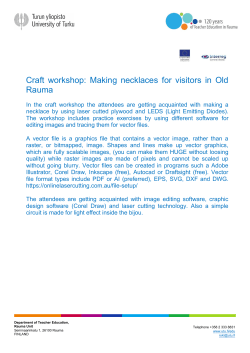 Craft workshop: Making necklaces for visitors in Old Rauma