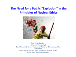 27. Need for Public Explosion in the Principles of Nuclear