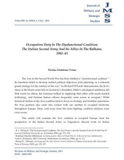 Print this article - Journal of Military and Strategic Studies