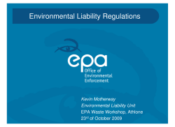 Environmental Liability Regulations