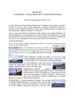 bridges &ndash; crossing corrosion with dehumidifiers