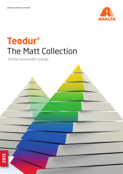 The Matt Collection - Axalta Coating Systems