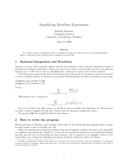 Simplifying RootSum Expressions