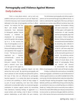 Pornography and Violence Against Women