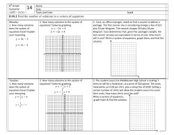 8.FA.1 Find the number of solutions to a system of equations