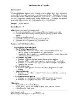 The Geography of Paradise Introduction What
