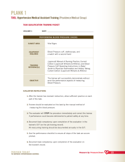 Tool: hypertension Medical Assistant Training