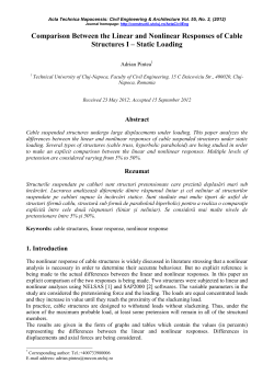 Static Loading - Facultatea de Constructii