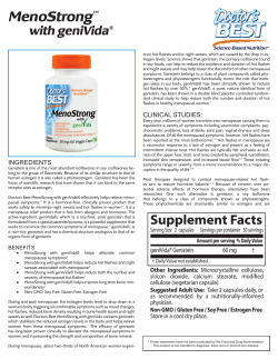 MenoStrong - Doctor`s Best
