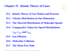 (Microsoft PowerPoint - Chapter 33 - Kinetic Theory of Gases [\254