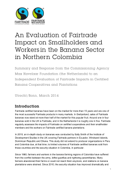 Fairtrade certified bananas have been on the market for more than